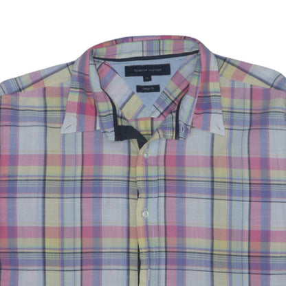 Tommy Hilfiger Men's Multicoloured Plaid Button-Up Shirt XL