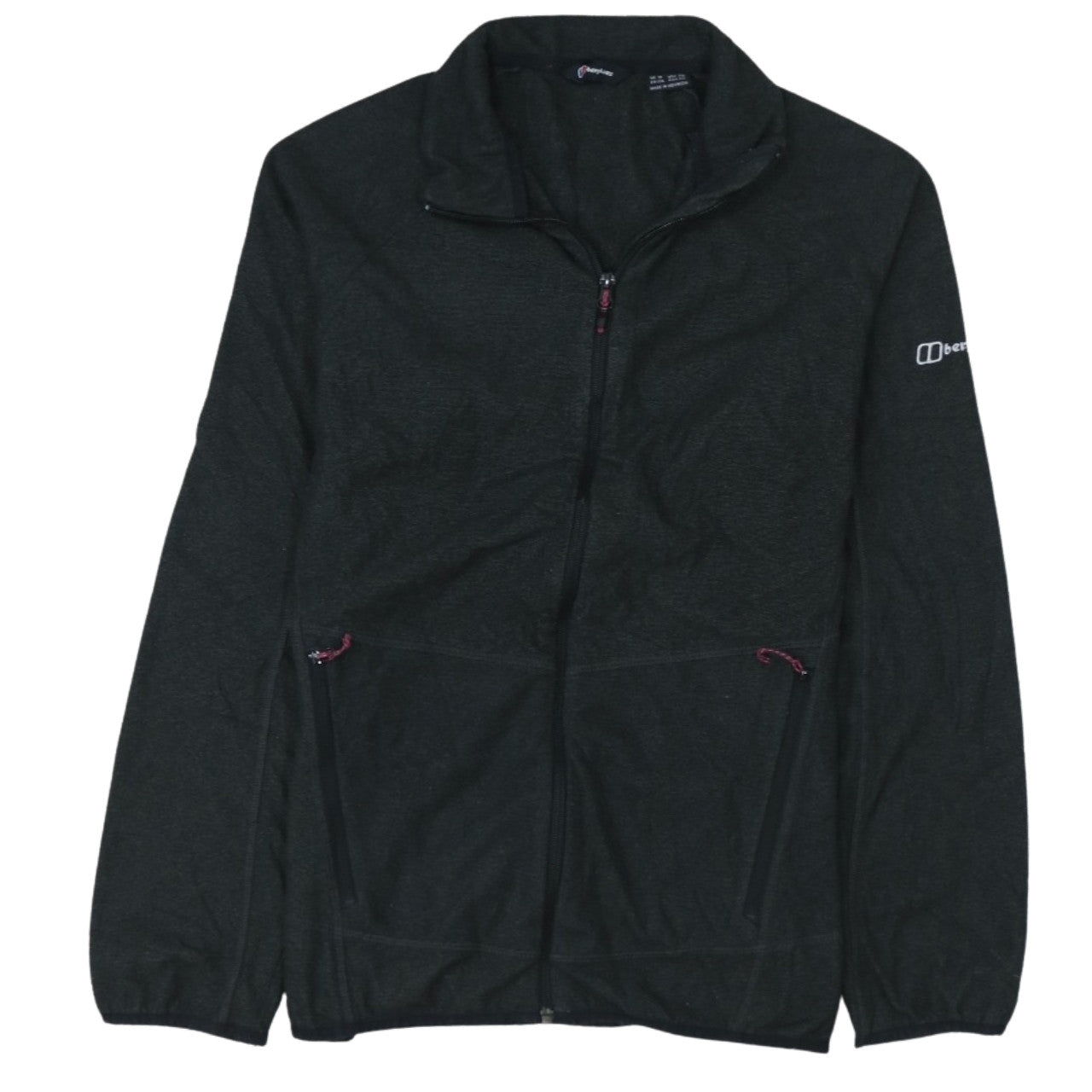 Berghaus Womens Black Size 18 Full Zip Fleece Jacket
