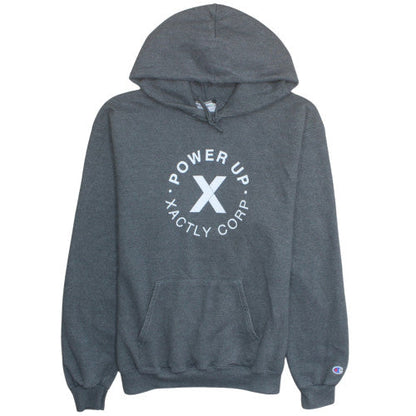 Champion Women's Grey Pullover Hoodie Medium Power Up Logo