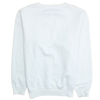 Polo Ralph Lauren Women White Cotton Blend Crew Neck Sweatshirt L