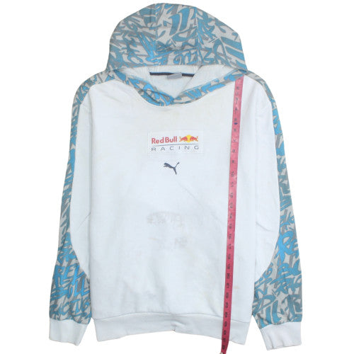Puma Red Bull Racing Men's White Blue XL Pullover Hoodie