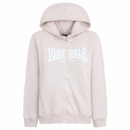 Lonsdale London Womens Beige Size 10 Full Zip Hoodie