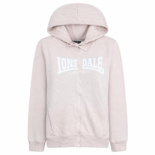 Lonsdale London Womens Beige Size 10 Full Zip Hoodie