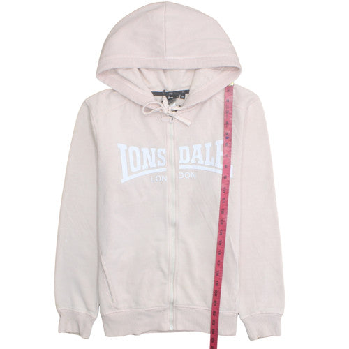 Lonsdale London Womens Beige Size 10 Full Zip Hoodie