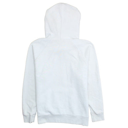 Levi's Women White Hoodie M Pullover Cotton Logo Graphic