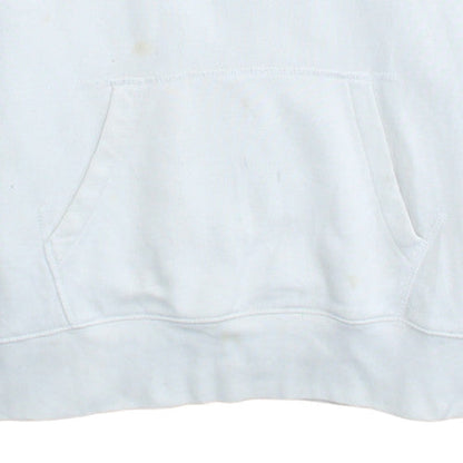 Levi's Women White Hoodie M Pullover Cotton Logo Graphic