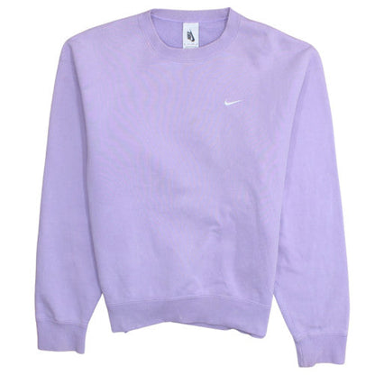 Nike Womens Lilac Crew Neck Sweatshirt XS Cotton Blend Casual