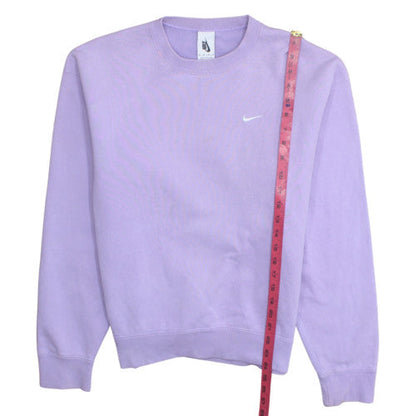 Nike Womens Lilac Crew Neck Sweatshirt XS Cotton Blend Casual