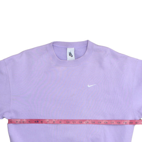 Nike Womens Lilac Crew Neck Sweatshirt XS Cotton Blend Casual