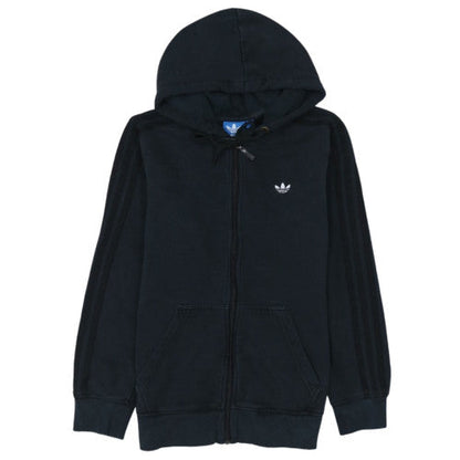 Adidas Mens Black Full Zip Hoodie S Regular Fit Sportswear