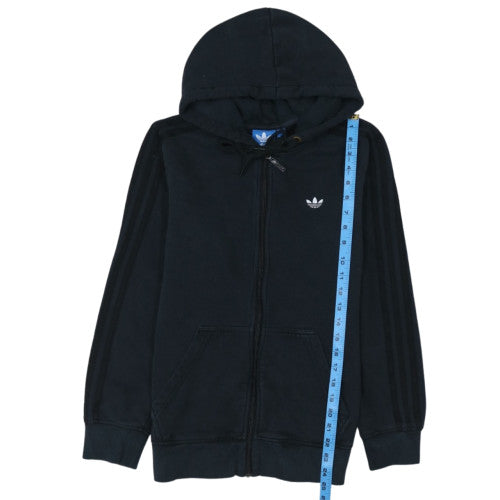 Adidas Mens Black Full Zip Hoodie S Regular Fit Sportswear