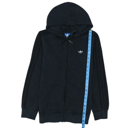 Adidas Mens Black Full Zip Hoodie S Regular Fit Sportswear
