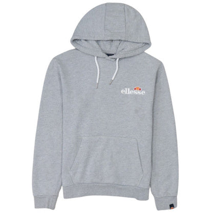 Ellesse Womens Grey UK 10 Pullover Hoodie Cotton Blend Casual Sweatshirt