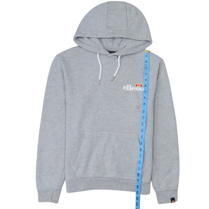 Ellesse Womens Grey UK 10 Pullover Hoodie Cotton Blend Casual Sweatshirt