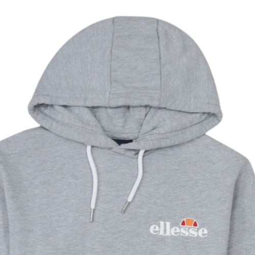 Ellesse Womens Grey UK 10 Pullover Hoodie Cotton Blend Casual Sweatshirt