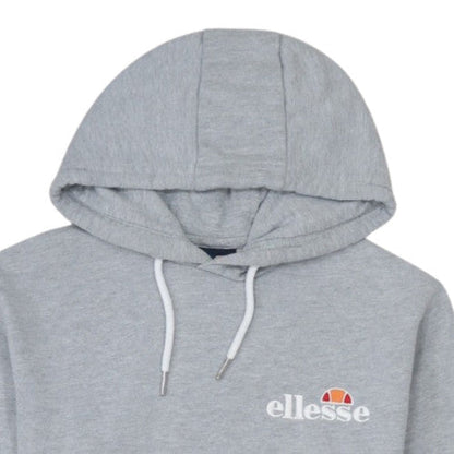 Ellesse Womens Grey UK 10 Pullover Hoodie Cotton Blend Casual Sweatshirt