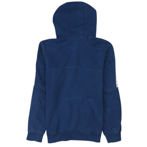 Adidas Mens Navy Blue 1/2 Zip Pullover Hoodie Size S Classic Logo
