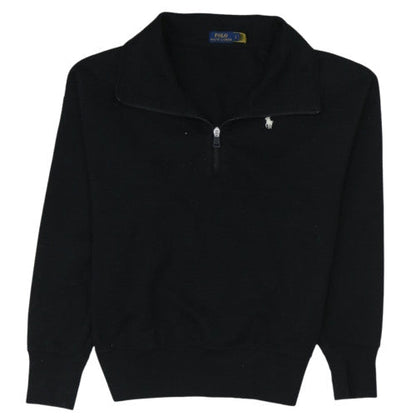 Polo Ralph Lauren Men's Black 1/2 Zip Sweatshirt Size S Classic Fit