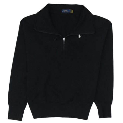 Polo Ralph Lauren Men's Black 1/2 Zip Sweatshirt Size S Classic Fit