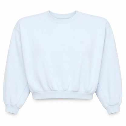Adidas Women White Crew Neck Pullover Sweatshirt Size 18 L