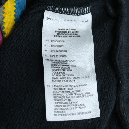 Adidas Men's Black Full Zip Hoodie L Yellow Stripes Retro Logo