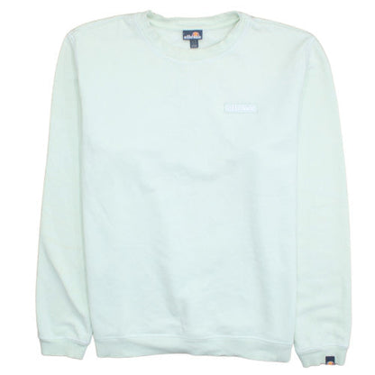 Ellesse Mens Green Logo Pullover Sweatshirt L Regular Fit