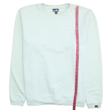 Ellesse Mens Green Logo Pullover Sweatshirt L Regular Fit
