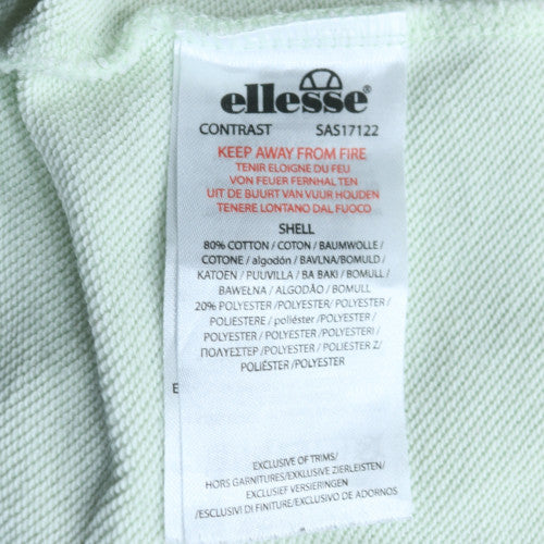Ellesse Mens Green Logo Pullover Sweatshirt L Regular Fit