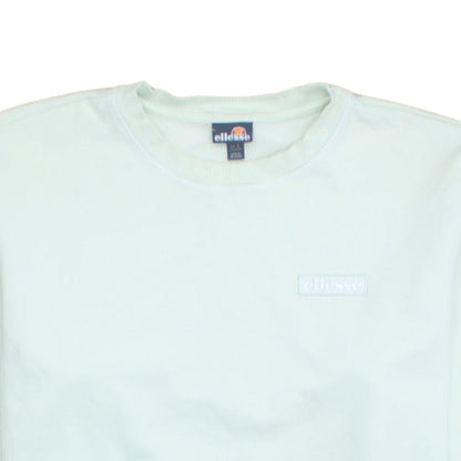 Ellesse Mens Green Logo Pullover Sweatshirt L Regular Fit
