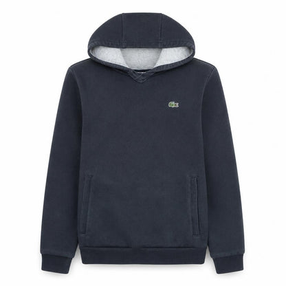 Lacoste Sport Mens Black Pullover Hoodie Size S Regular Fit