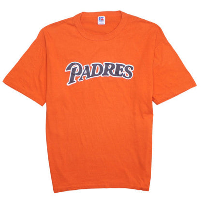 Russell Athletic Men's Orange Padres Graphic Crew Neck T-Shirt XL