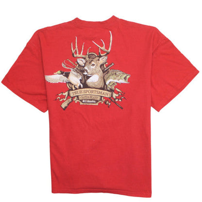 Columbia Men's Red XXL True Sportsman Graphic Cotton T-Shirt