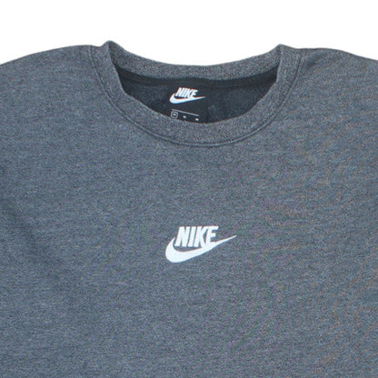 Nike Men's Grey Crew Neck Logo Sweatshirt Size M Regular Fit