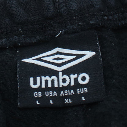 Umbro Mens Black L Sweatshirt Logo Graphic Cotton Blend