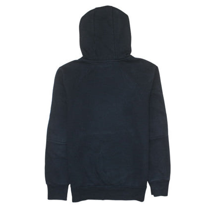 Adidas Boys Black Pullover Hoodie 13-14 Years Cotton Blend Logo Print
