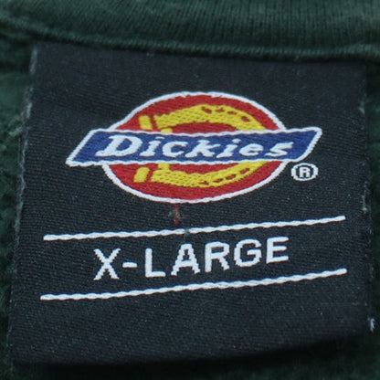 Dickies Men's Green XL Pullover Hoodie with Logo Print