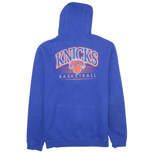 Nike Men's Blue Full Zip Hooded Knicks Basketball Hoodie Size L