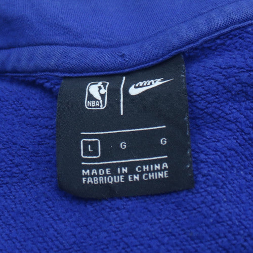 Nike Men's Blue Full Zip Hooded Knicks Basketball Hoodie Size L