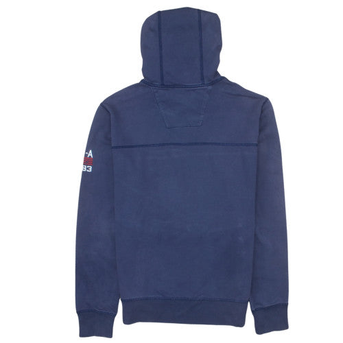 Nautica Men's Multicoloured Pullover Hoodie XS Cotton Logo Zip