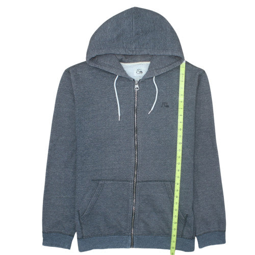 Quiksilver Mens Grey Full Zip Hoodie Size 2XL Regular Fit