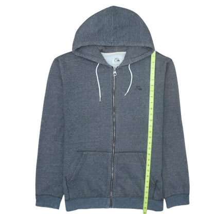 Quiksilver Mens Grey Full Zip Hoodie Size 2XL Regular Fit