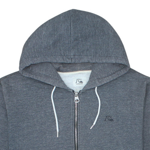 Quiksilver Mens Grey Full Zip Hoodie Size 2XL Regular Fit