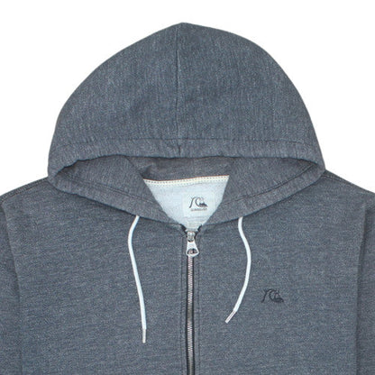 Quiksilver Mens Grey Full Zip Hoodie Size 2XL Regular Fit