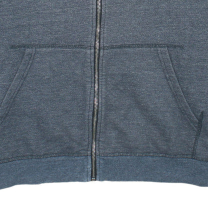 Quiksilver Mens Grey Full Zip Hoodie Size 2XL Regular Fit