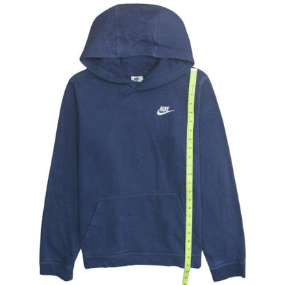 Nike Boys Navy Blue Pullover Hoodie XL 158-170cm Cotton Blend Fleece