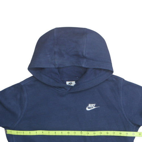 Nike Boys Navy Blue Pullover Hoodie XL 158-170cm Cotton Blend Fleece