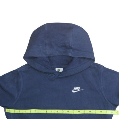 Nike Boys Navy Blue Pullover Hoodie XL 158-170cm Cotton Blend Fleece
