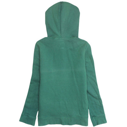 Adidas Womens Green Pullover Hoodie UK 8 Cotton Hooded Sweatshirt