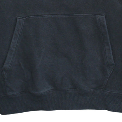 Champion Womens Black Small Pullover Hoodie 100% Cotton Logo Design
