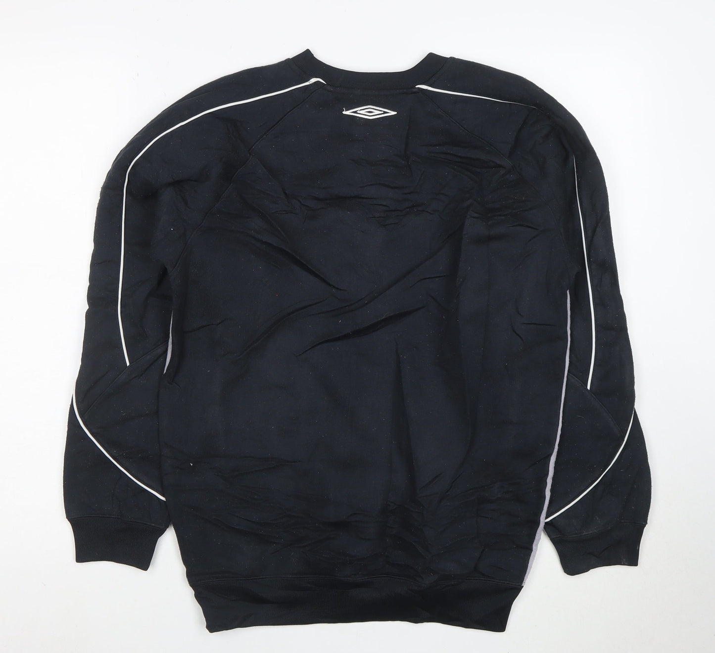Umbro Mens Black XL Sports Sweatshirt Pullover Crew Neck